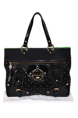 Gianni Versace Lasercut Studded Handbag