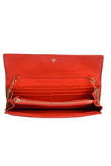 Gianni Versace Orange Wallet On Chain Shoulder Bag
