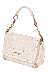 Gianni Versace Patent Leather Snap Out Satchel Bag