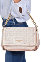 Gianni Versace Patent Leather Snap Out Satchel Bag