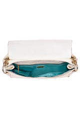 Gianni Versace Patent Leather Snap Out Satchel Bag