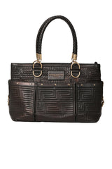 Gianni Versace Patent Leather Tote Bag Rt168-10