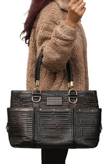 Gianni Versace Patent Leather Tote Bag Rt168-10