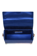 Giorgio Armani Velvet Effect Satin Clutch Bag