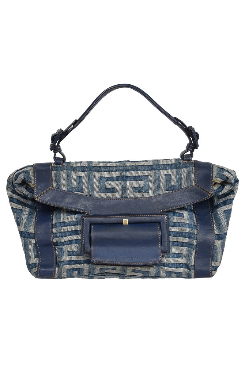Givenchy Denim Leather Top Handle Bag