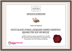 Gucci Black Floral Jacquard Fabric Dionysus Square Toe Slip On Mules