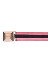Gucci Elastic Pink Striped Belt