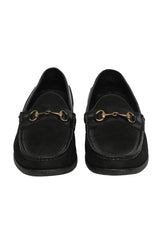 Gucci EU 44 Horsebit Black Loafers