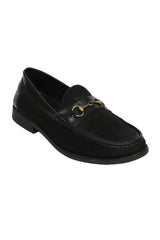 Gucci EU 44 Horsebit Black Loafers