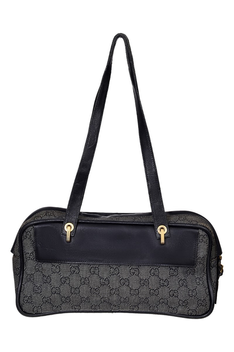 Guccigg Black Canvas Handbag