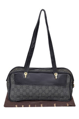 Guccigg Black Canvas Handbag