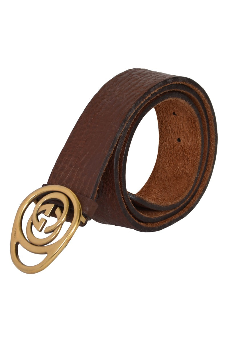Gucci Gg Buckle Brown Belt