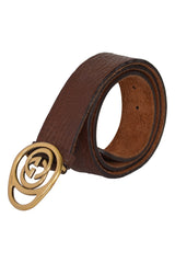 Gucci Gg Buckle Brown Belt