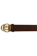 Gucci Gg Buckle Brown Belt