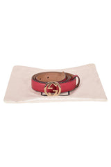 Gucci Gg Interlocking Buckle Belt