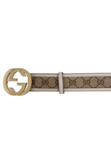 Gucci Gg Monogram Canvas Belt Rt157-10