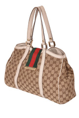 Gucci Gg Monogram Canvas New Lady Web Shoulder Bag