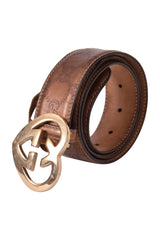 Gucci Gg Monogram Heart Belt