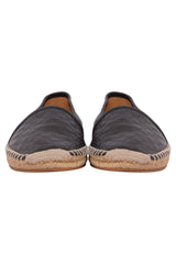 Gucci Gg Monogram Unisex Balck Leather Espadrilles