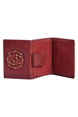 Gucci Gg Red Leather Wallet