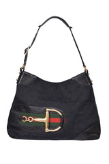 Gucci Gg Sherry Horsebitcanvas Shoulder Bag