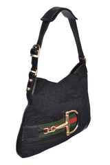 Gucci Gg Sherry Horsebitcanvas Shoulder Bag