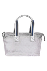 Gucci Gg Sherry Line Monogram Silver Canvas Bag