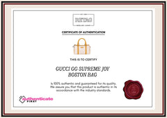 Gucci Gg Supreme Joy Boston Bag