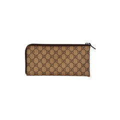 Gucci Gg Supreme Long Zip Pouch