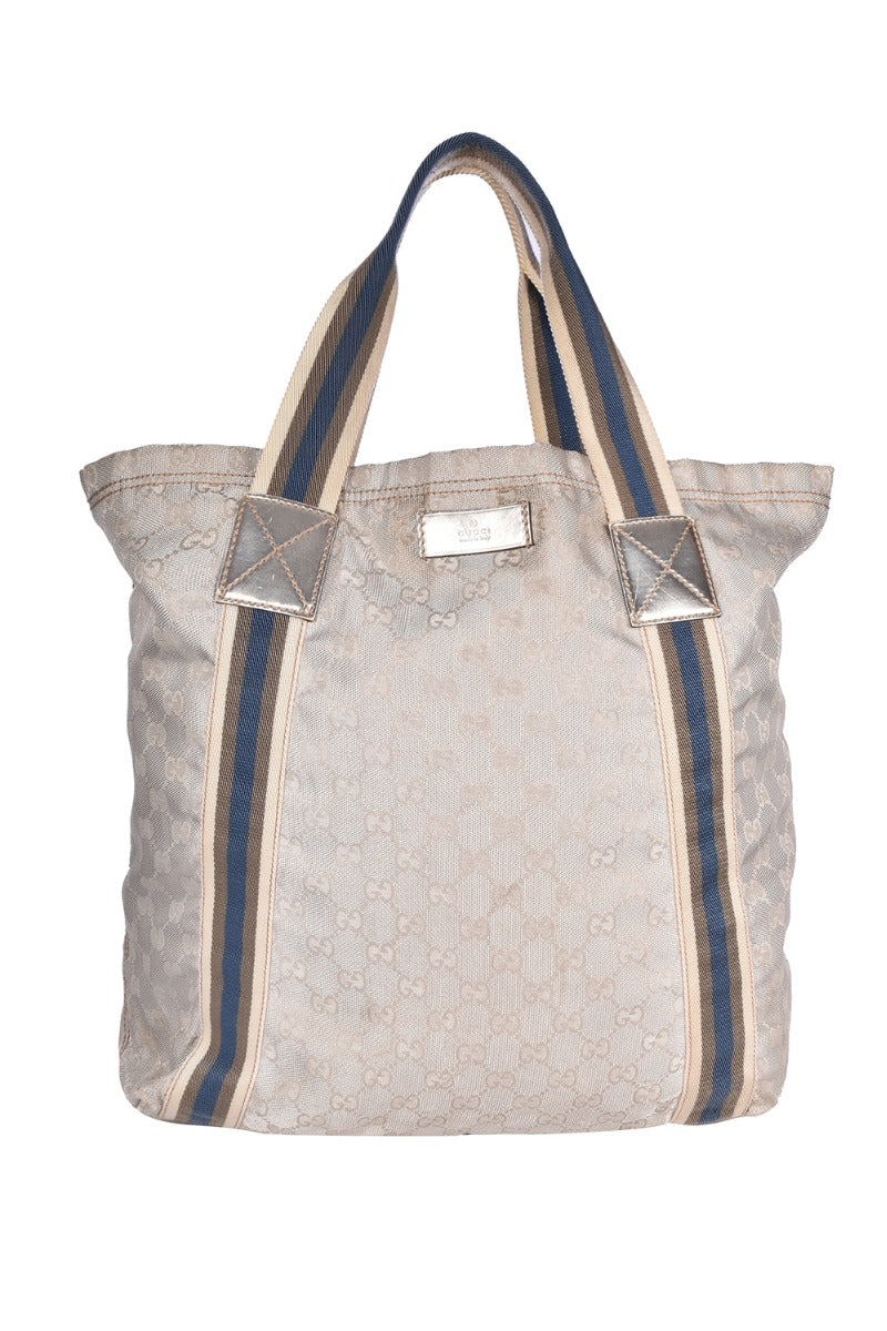 Gucci Gg Web Tote Bag