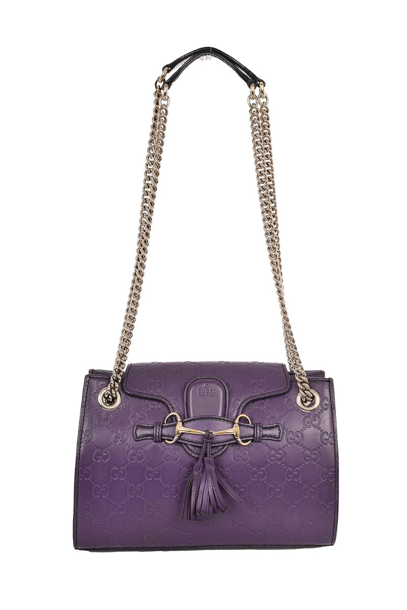 Gucci Guccissima Small Emily Chain Shoulder Bag