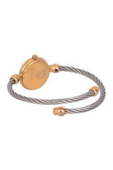 Gucci Ladies Quartz Gold Bangle Watch