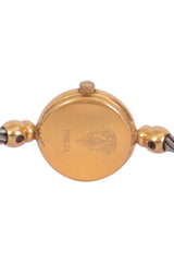 Gucci Ladies Quartz Gold Bangle Watch