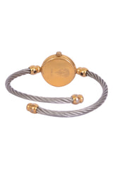 Gucci Ladies Quartz Gold Bangle Watch