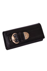 Gucci Patent Leather Buckle Clutch