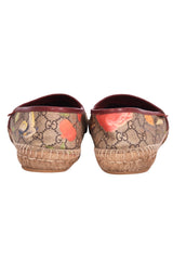 Gucci Multicolor Tian Print Gg Supreme Canvas Espadrilles