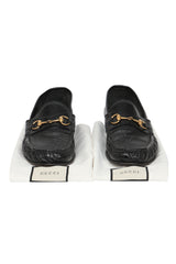 Gucci Patent Leather Horsebit Loafers