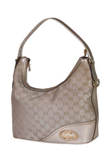 Gucci Silver Britt Hobobag