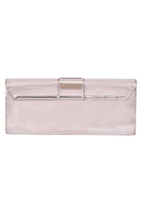 Gucci Silver Patent Leather Metallic Clutch