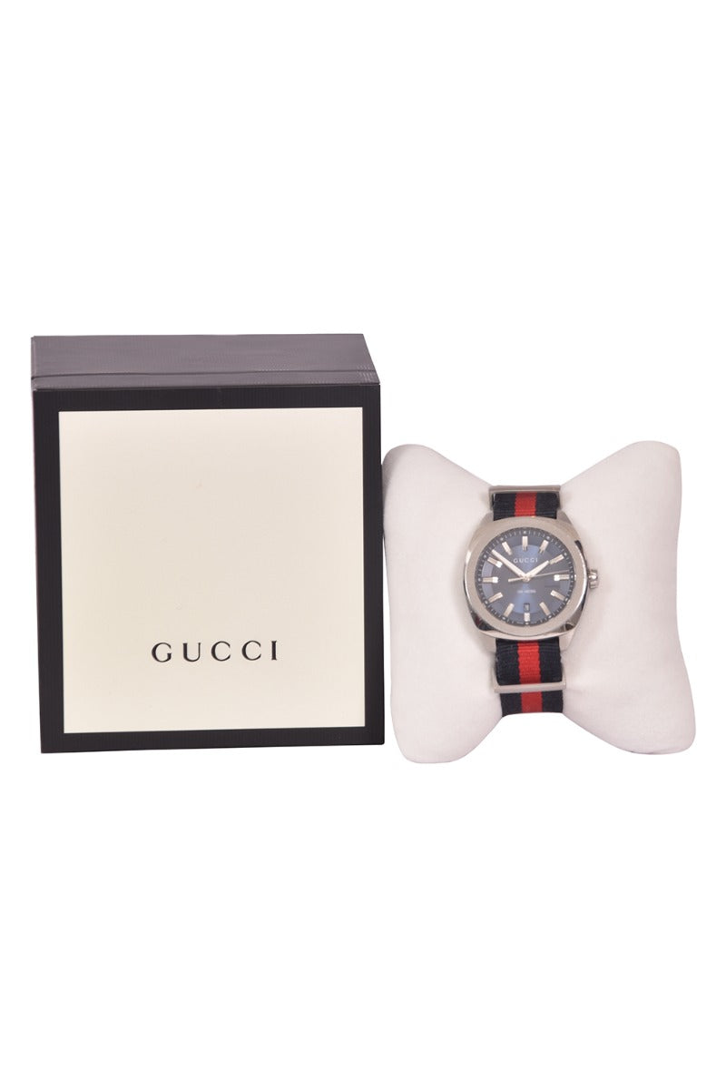 Gucci Stainless Steel & Nylon Web Watch