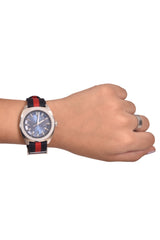 Gucci Stainless Steel & Nylon Web Watch