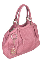 Gucci Sukey Pink Diamante Leather Handbag