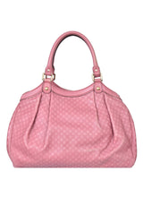 Gucci Sukey Pink Diamante Leather Handbag