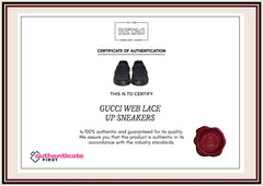 Gucci Web Lace Up Sneakers