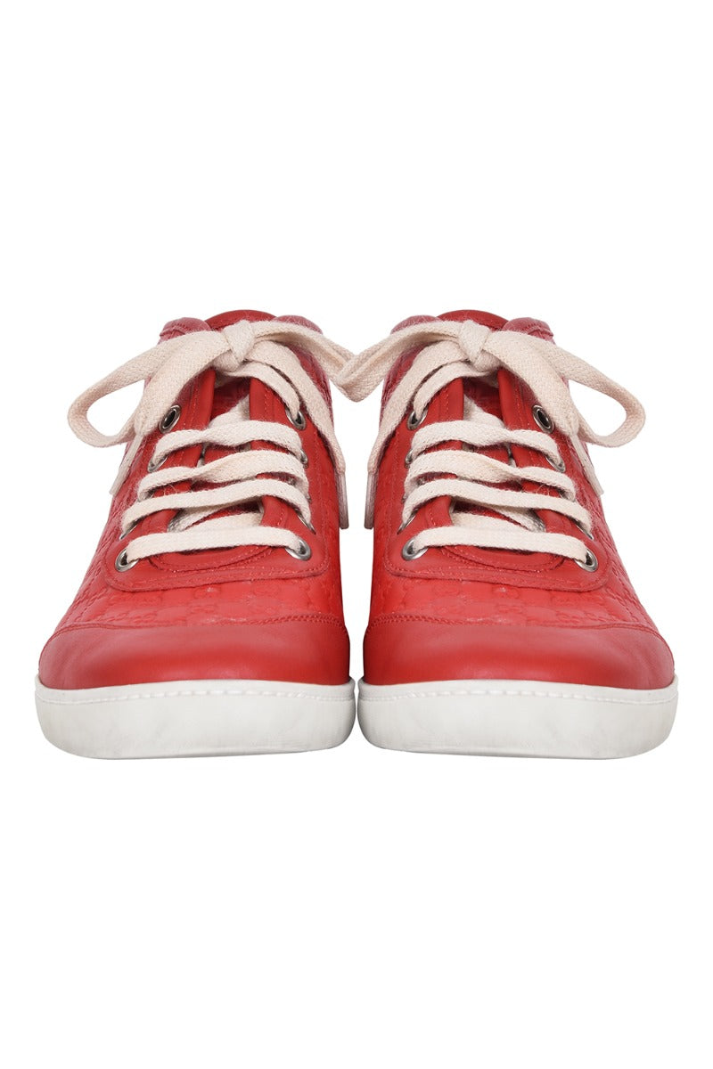 gucci-women-s-monogram-red-sneakers