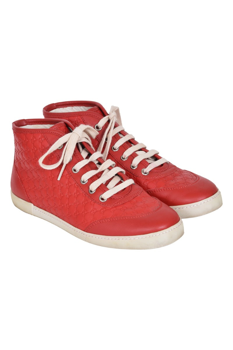 gucci-women-s-monogram-red-sneakers