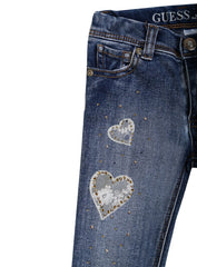 Guess Blue Embroidered Jeans