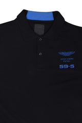 Hackett Black Logo Polo T Shirt