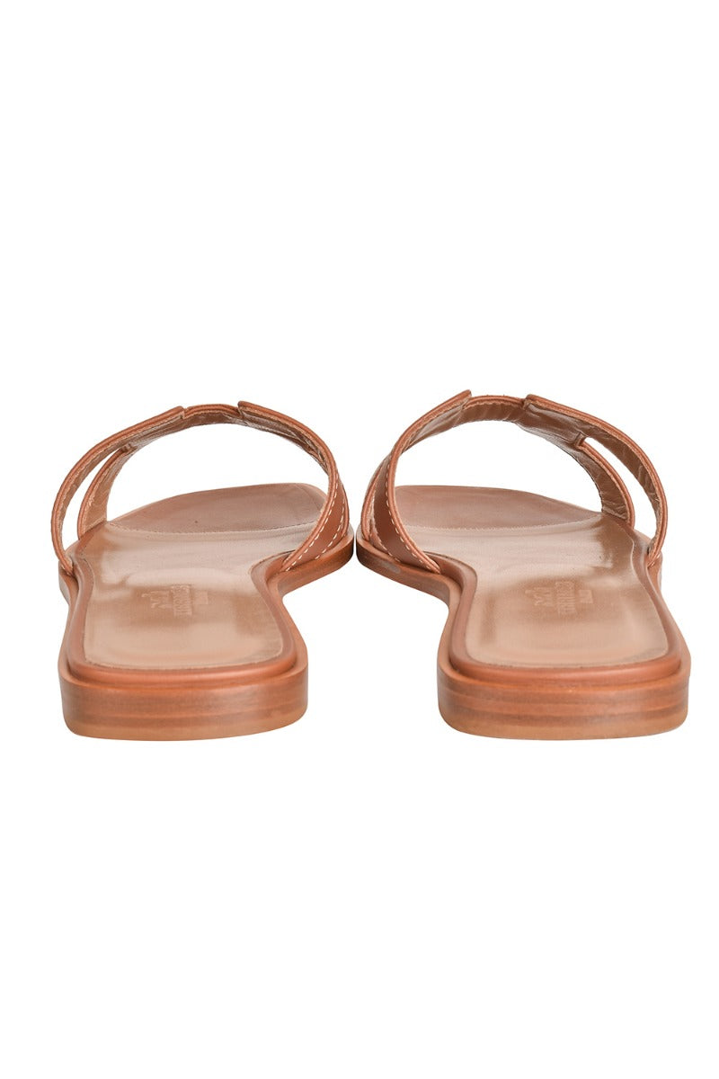 HERMES BEIGE ORAN SLIPPERS