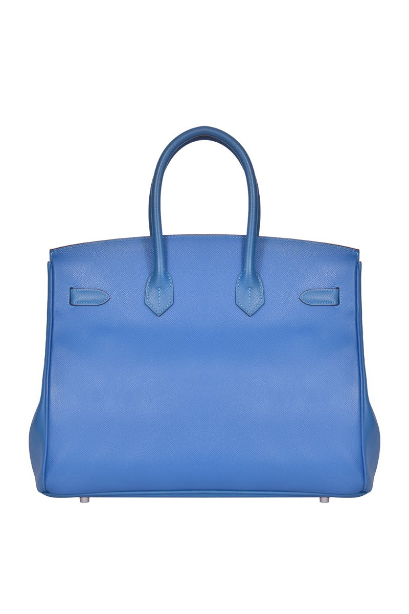 Hermes Birkin Blue Jean 35 Bag